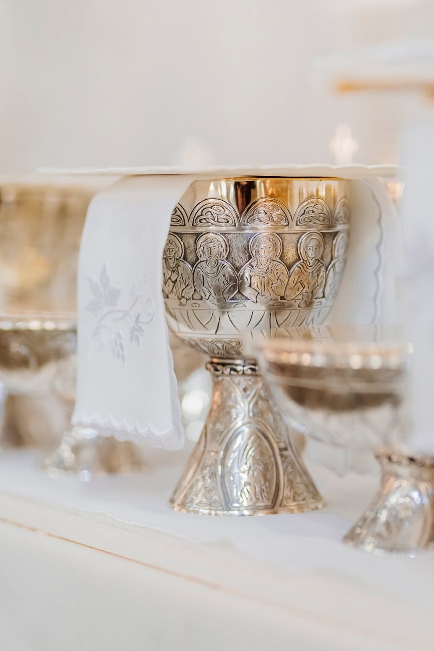 ornamental liturgical chalice